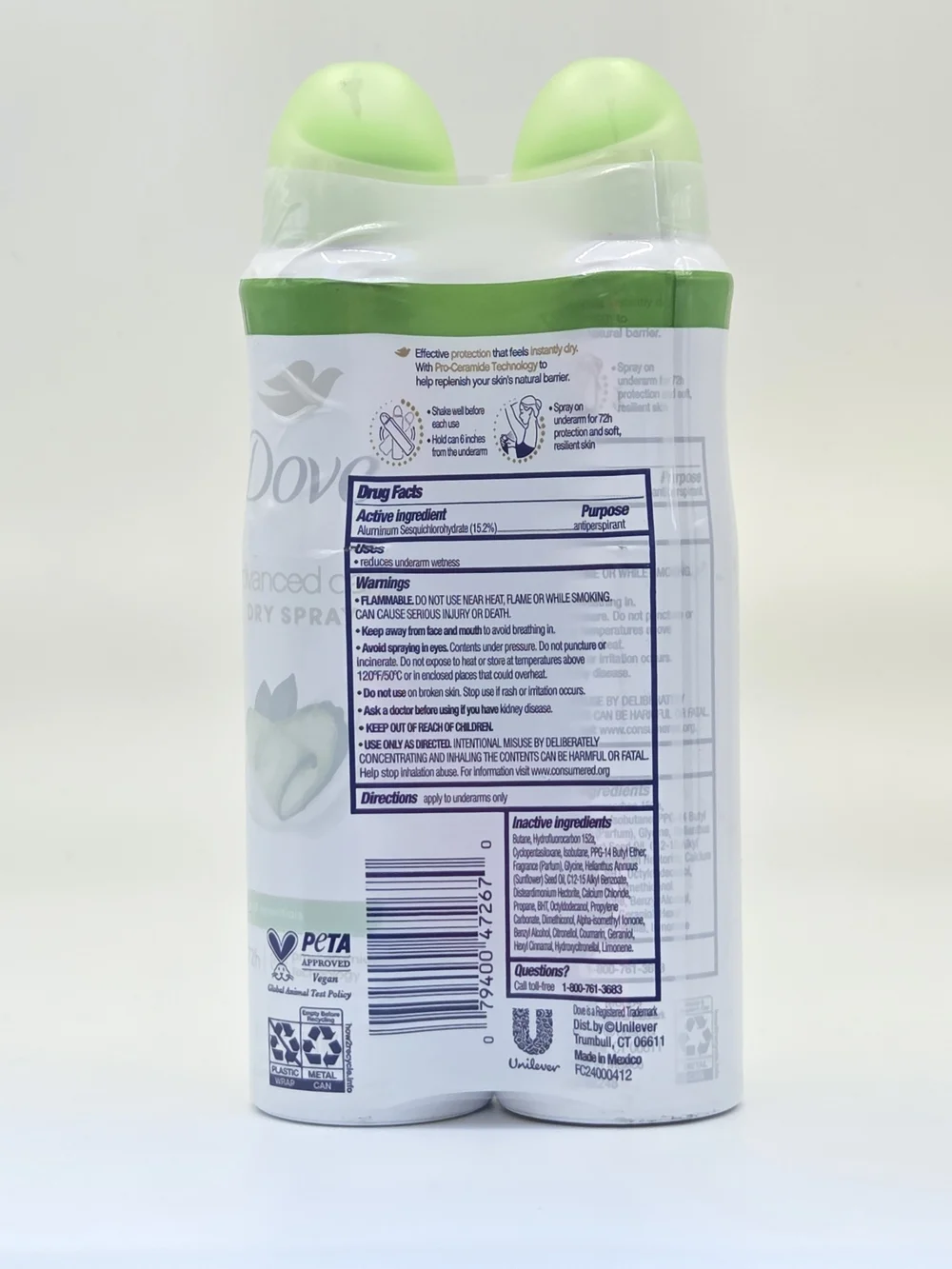 $10 Add-On When Bundled with $5+ Dove Advanced Care Twin Pack